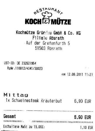 mnba Hffner Kochmtze Restaurant